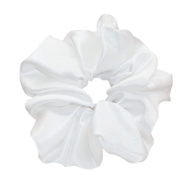 chic floral headbands for bridesmaids-Big Effing Scrunchie in Angel