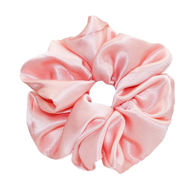 colorful hair accessories for kids’ parties-Big Effing Scrunchie in Rose Tan