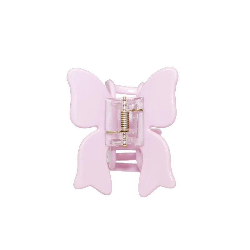 cute ribbon hair accessories for kids-Bow Clip in Puff Pink