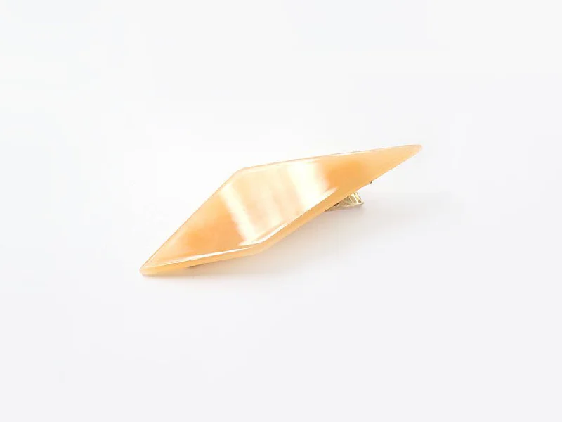 pastel-colored hair accessories for spring-Catherine Clip in Amber