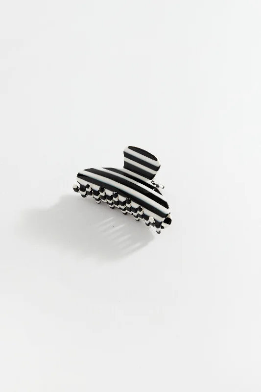 trendy hairpins for formal events-Cherie Clip Zebra