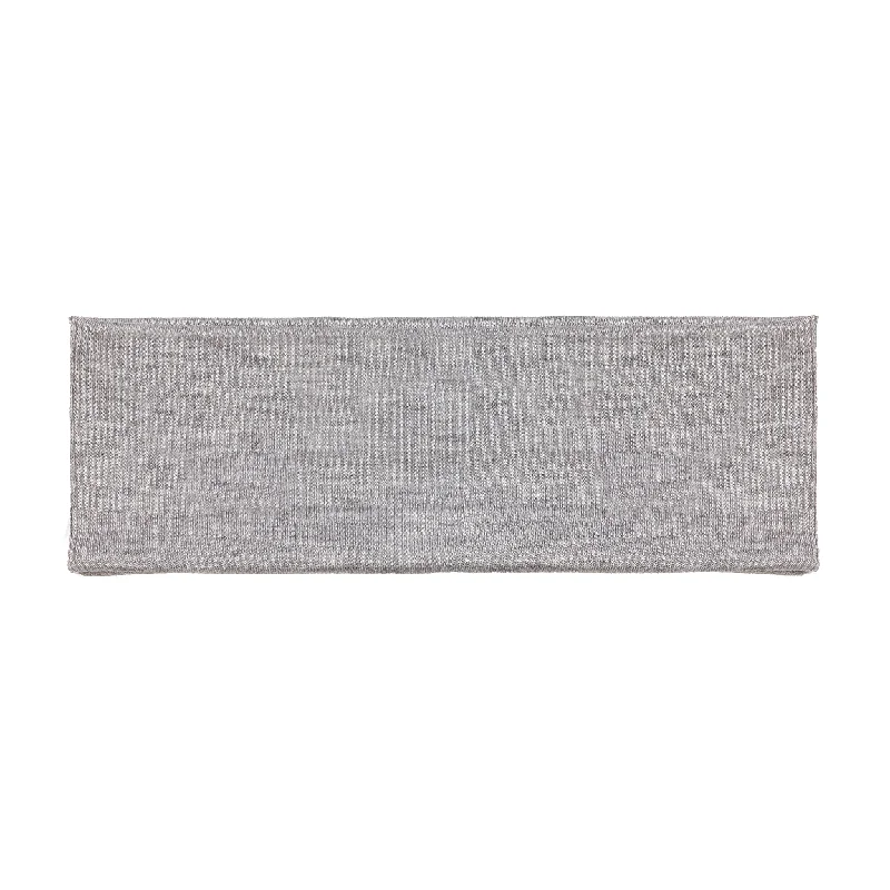 fun hair ties for kids’ hairstyles-Cotton Headband in Ribbed Heather Grey