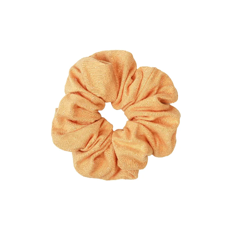 lightweight hair bands for daily use-Cotton Scrunchie in Apricot