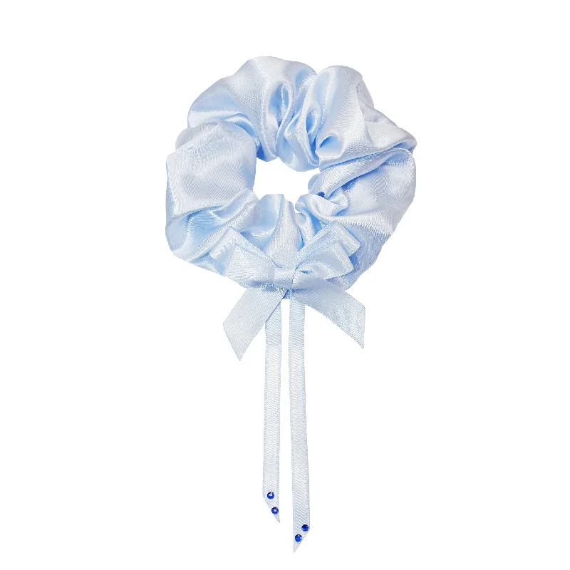 hair bands for volume and style-Darling Scrunchie in Baby Blue