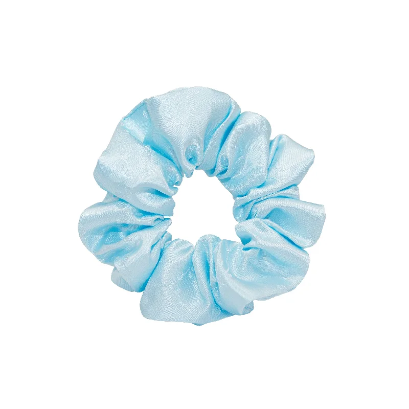 comfortable headbands for everyday use-Hanbok Scrunchie in Blue Nabi