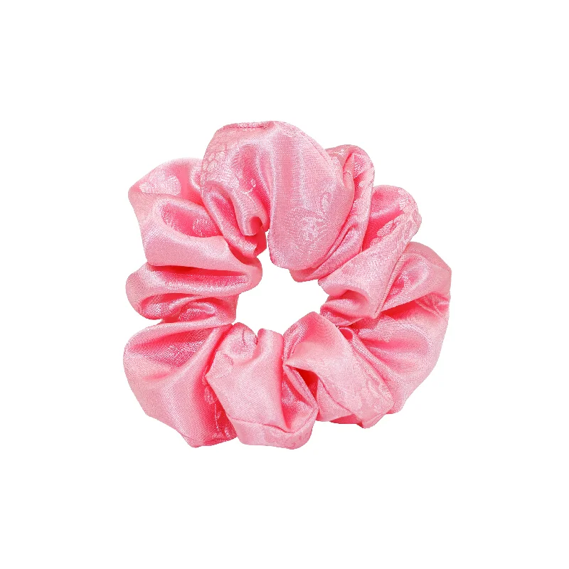 simple yet stylish hair accessories-Hanbok Scrunchie in Pink Nabi