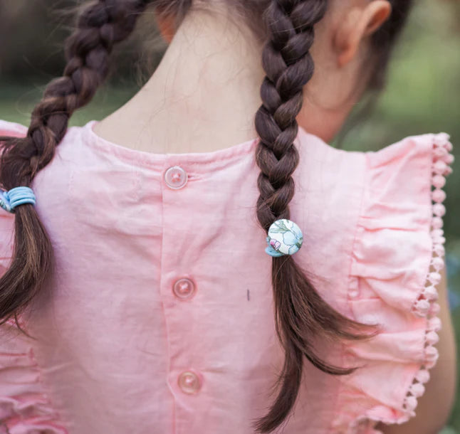 colorful bobby pins for daily use-Josie Joan's Button Ties - Heidi