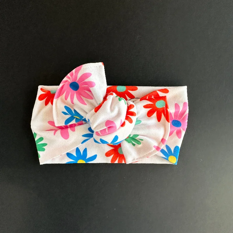 minimalist hair clips for sleek look-Mini Tieband™ - Bright Flowers