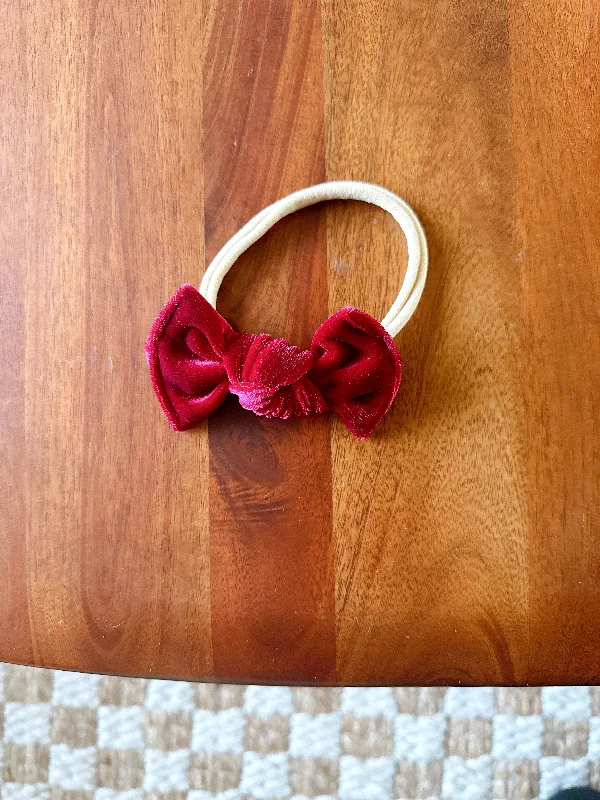 affordable hair accessories for teenagers-Nylon Headband - Ruby Velvet