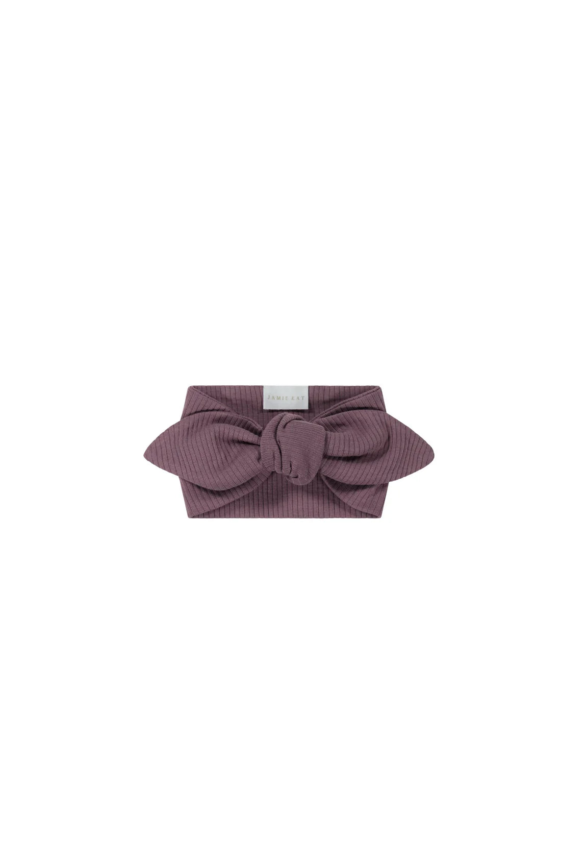 fashionable hair clips for short hair-Jamie Kay Organic Cotton Modal Headband - Mauve