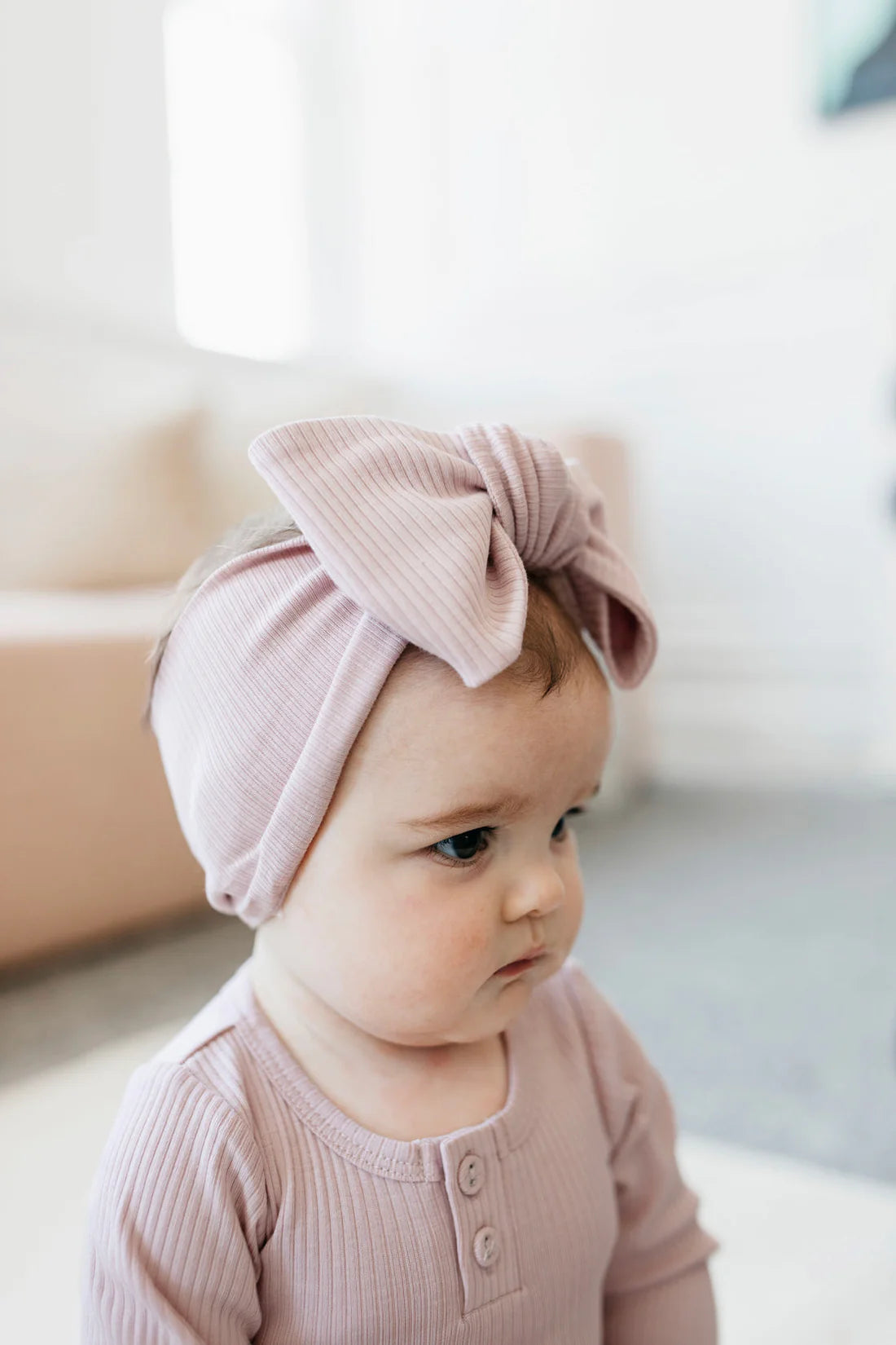 hair clips for thick long hair-Jamie Kay Organic Cotton Modal Headband - Rosie