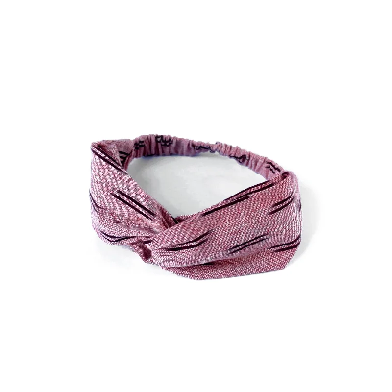 braided hair accessories for added texture-Organic Cotton Twist Headband - Flamingo Pink