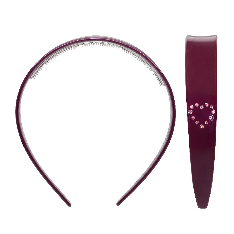 oversized headbands for fashion trends-Starlet Headband in Rose Violet