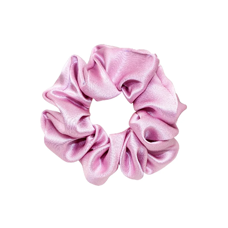 cute pom-pom hair accessories for kids-Sweet Dreams Silk Scrunchie in Lavender