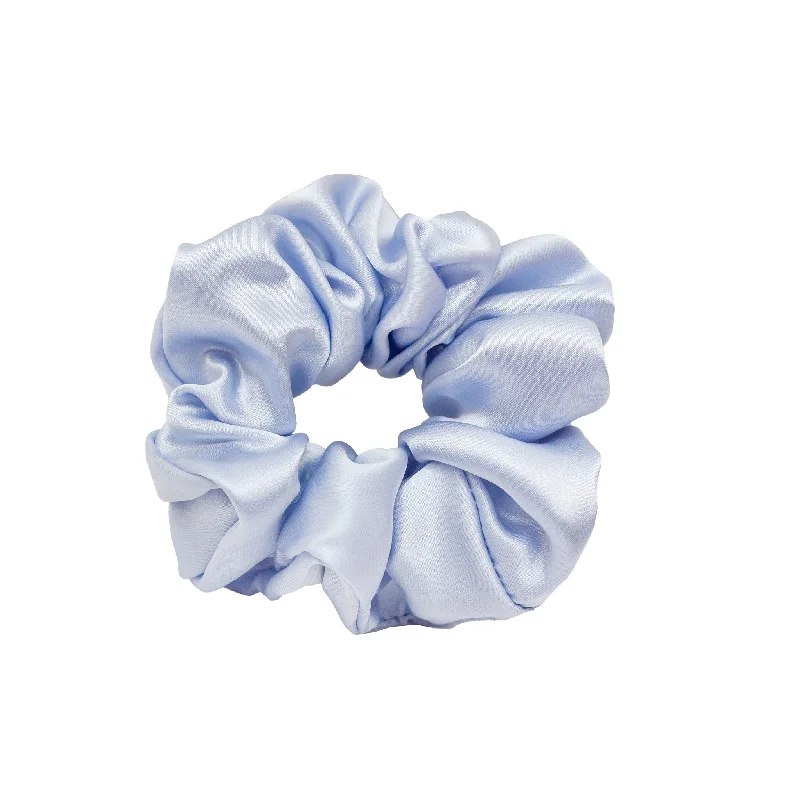 rose gold headbands for weddings-Sweet Dreams Silk Scrunchie in Periwinkle