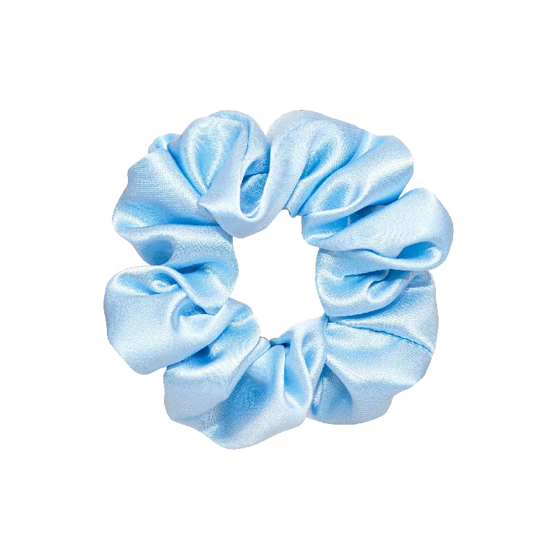 elegant wedding headbands for brides-Sweet Dreams Silk Scrunchie in Sky Blue