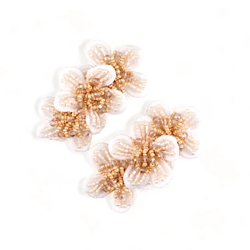 retro hair accessories for 80s fashion-The Carys Childrens Flower Clip Set