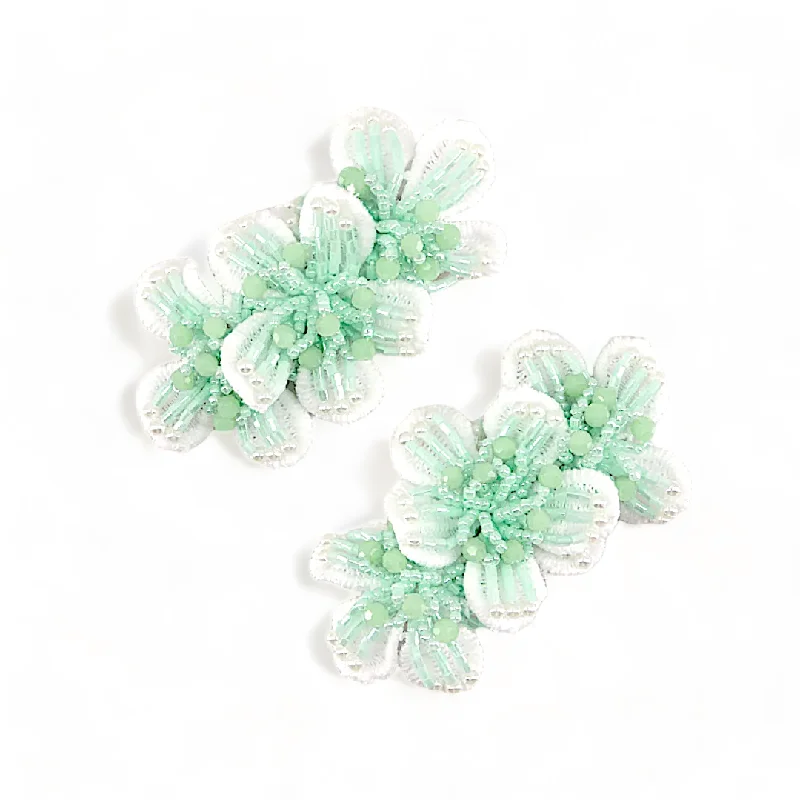 hair clips for thick long hair-The Carys Girls Flower Clip Set