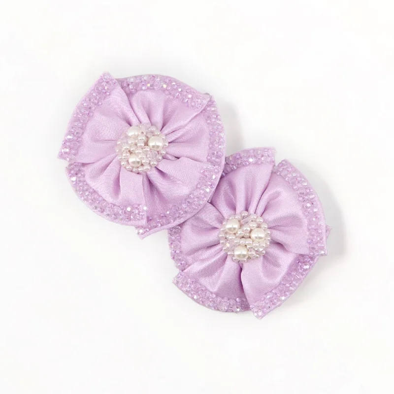 designer hair accessories for special events-The Florian Girls Clip Set