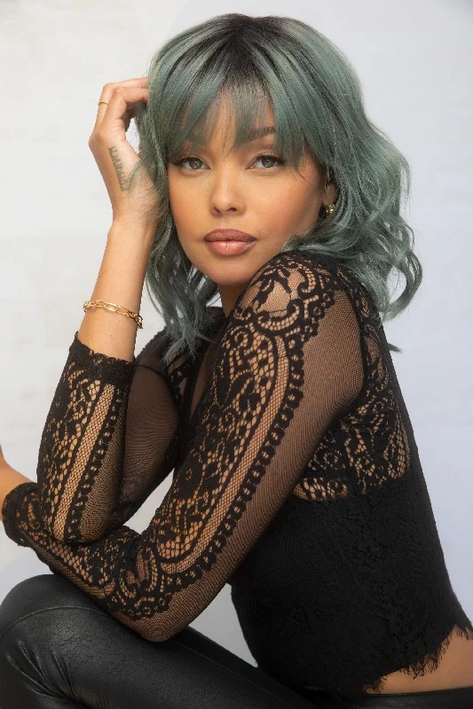 trendy colored wigs for women-Breezy Wavez - Open Box