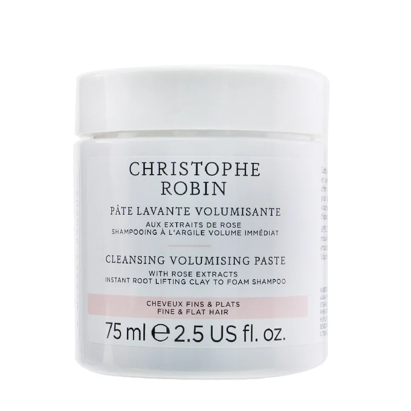 Christophe Robin Cleansing Volumising Paste with Rose Extracts (Instant Root Lifting Clay to Foam Shampoo) - Fine & Flat Hair  75ml/2.5oz