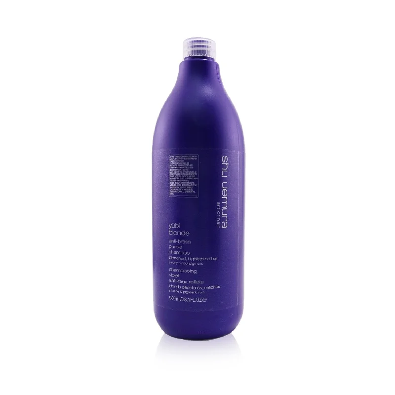 Shu Uemura Yubi Blonde Anti-Brass Purple Shampoo - Bleached, Highlighted Hair (Salon Size)  980ml/33.1oz