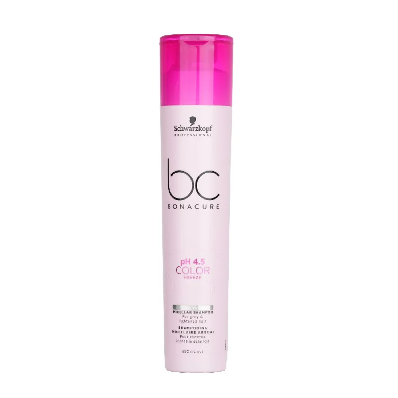 Schwarzkopf BC Bonacure pH 4.5 Color Freeze Silver Micellar Shampoo (For Grey & Lightened Hair)  250ml/8.5oz