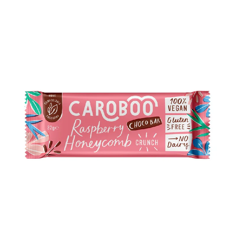 Caroboo Smooth & Creamy Raspberry Honeycomb Bar