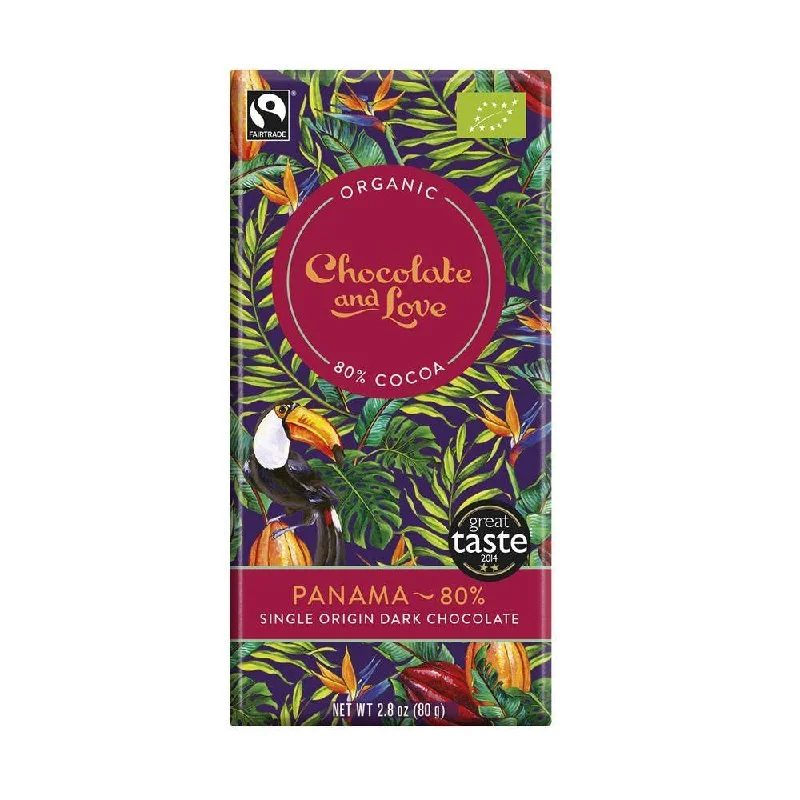 Chocolate & Love Panama 80% Single Origin Dark Chocolate