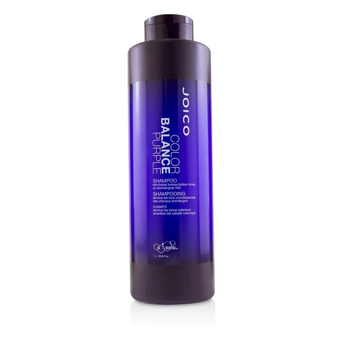 Joico Color Balance Purple Shampoo (Eliminates Brassy/Yellow Tones on Blonde/Gray Hair) 1000ml/33.8oz