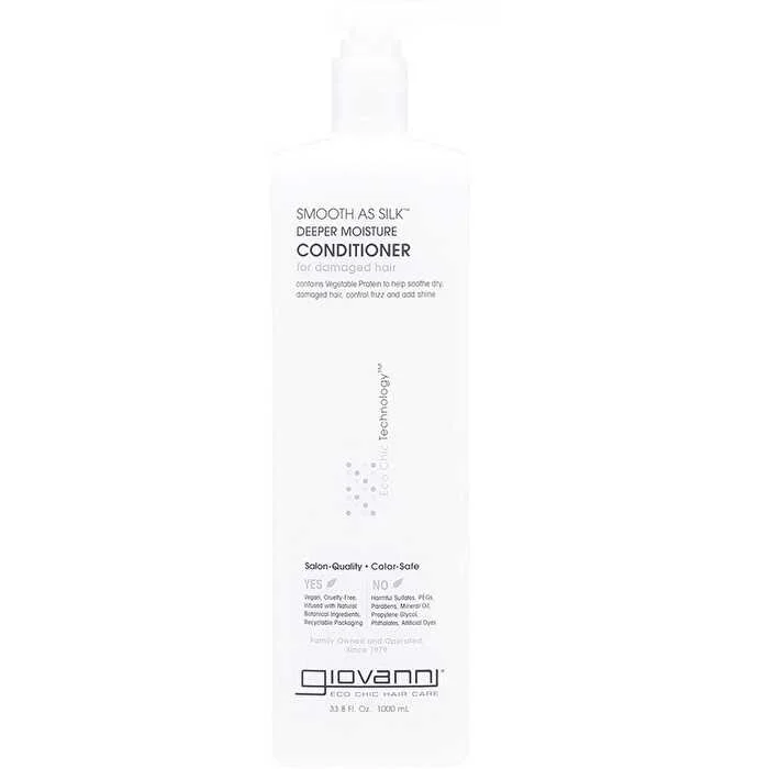 hair care treatments for post-color hair -Giovanni Conditioner Smooth As Silk 1000ml