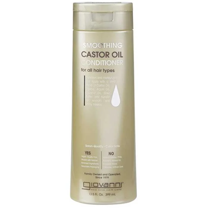 best hair masks for dry damaged hair -Giovanni Conditioner Smoothing Castor Oil All Hair 399ml