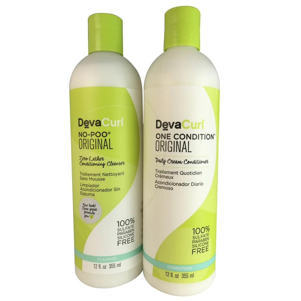 DevaCurl One Condition Original + No-Poo Conditioning Cleanser Original 12 oz