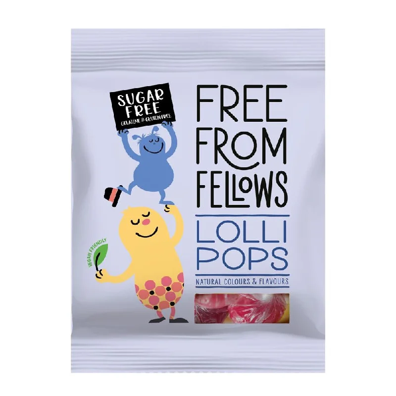 Free From Fellows Strawberry & Cola Lollipops