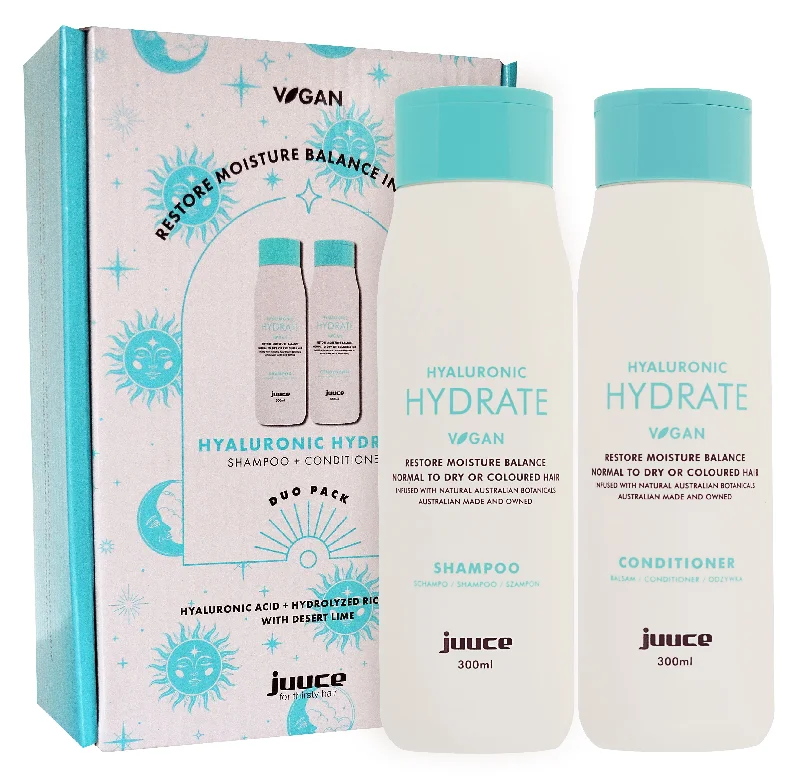 Juuce Hyaluronic Hydrate Shampoo & Conditioner 300ml Duo