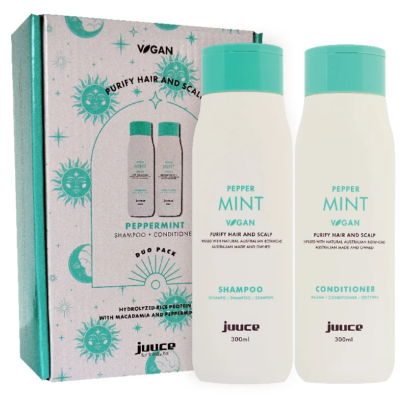 Juuce Peppermint Shampoo & Conditioner 300ml Duo