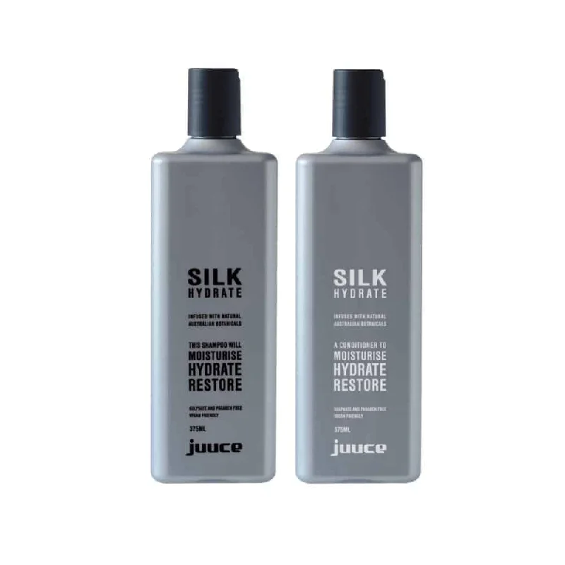 JUUCE Silk Hydrate Shampoo and Conditioner 375ml Bundle