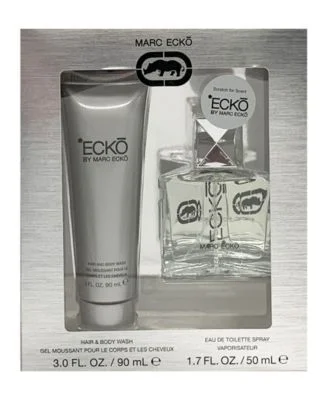 Marc. Ecko Silver Gift Set  for Men 1.7oz EDT + 3oz body wash 2PC