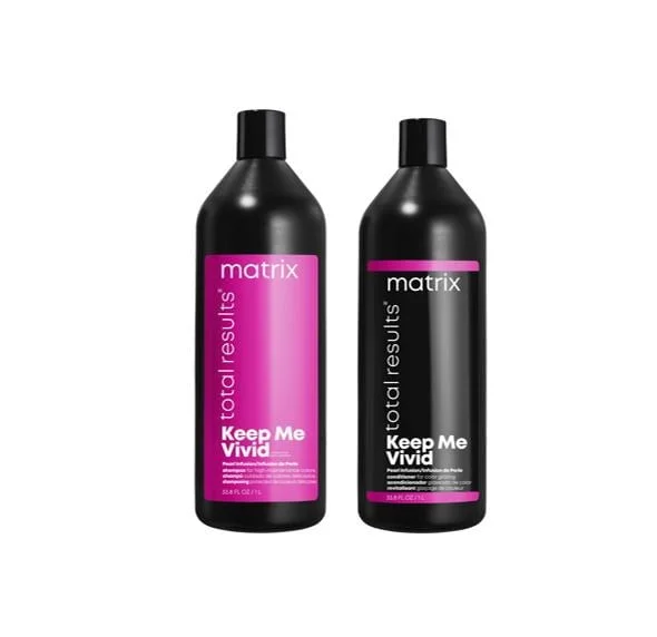 Matrix Total Results Keep Me Vivid 1 Litre Shampoo and Conditioner Bundle