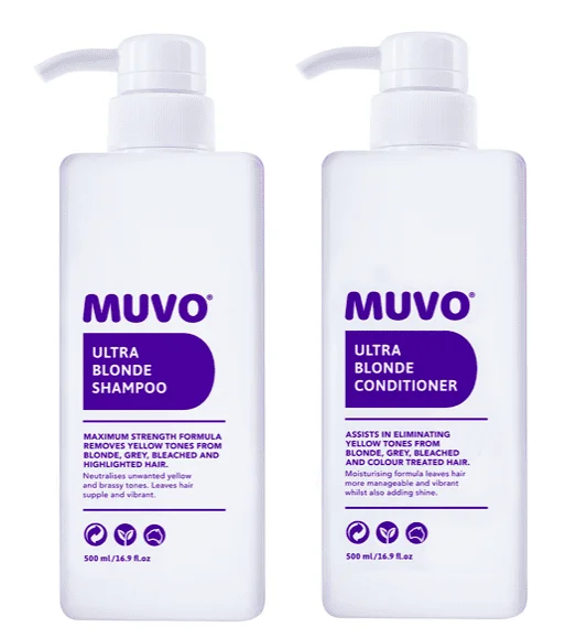 MUVO Ultra Blonde Shampoo and Conditioner 500ml Bundle