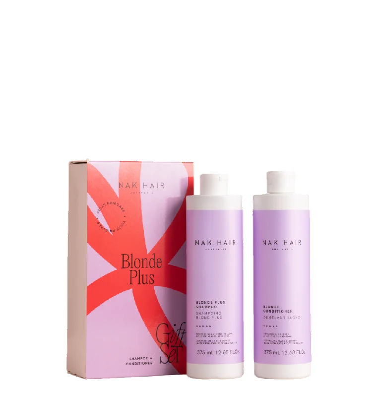 Nak Blonde Plus Shampoo and Conditioner 375ml Duo Pack