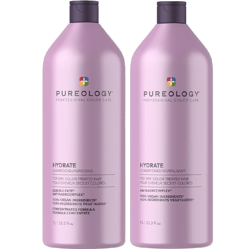 Pureology Hydrate 1L Shampoo and Conditioner Bundle