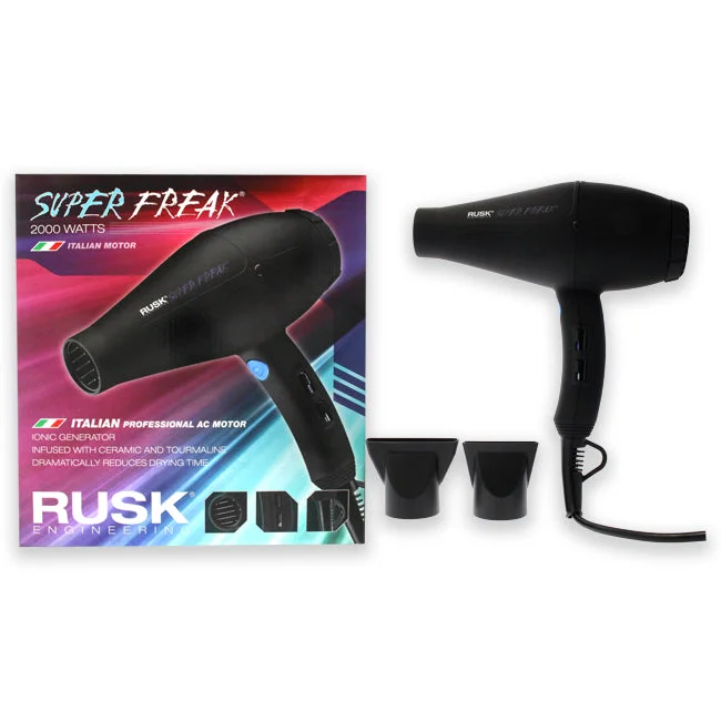 natural treatments for brittle hair -Rusk Engineering Super Freak 2000 Watt Dryer - Black by Rusk for Unisex - 1 Pc Hair Dryer