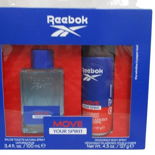 Reebok move Your spirit gift set 3.4oz EDT and 4.5oz deodorant