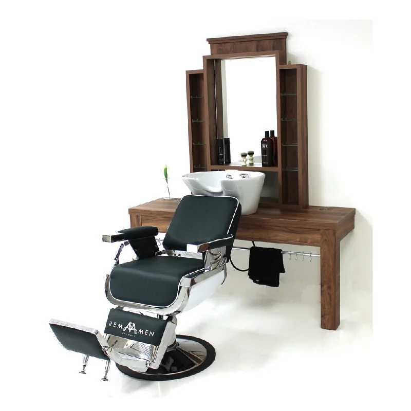 REM Montana Barber Unit With Backwash Basin - 1 Position