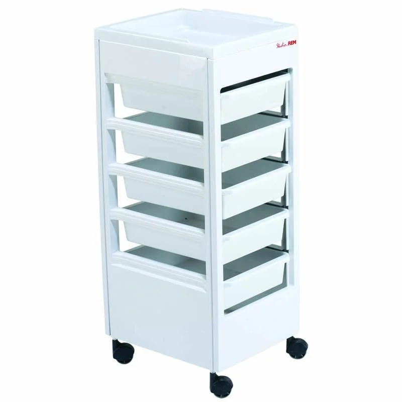 REM Studio Trolley - White/Flat Top