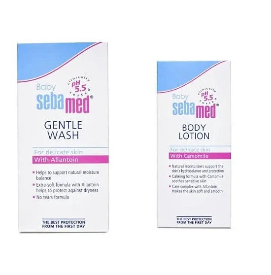 SebaMed Baby gentle Wash 200ml & Baby Lotion, 100ml Combo