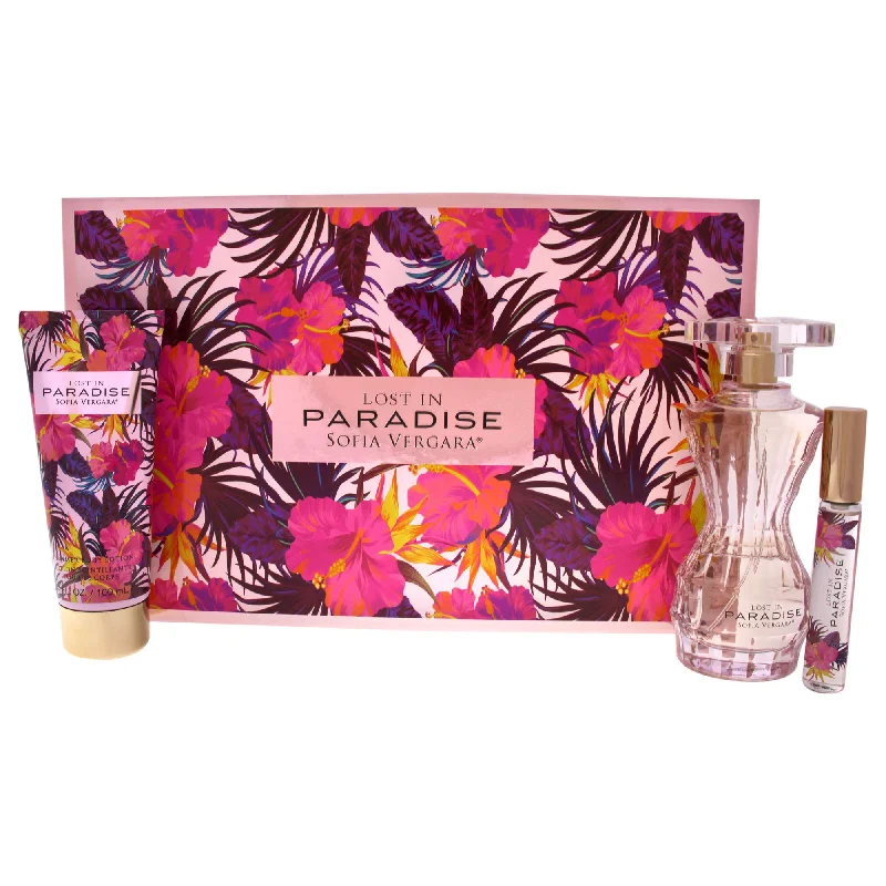 Sofia Vergara Lost In Paradise 3Pc Gift Set 3.4oz+ 0.33 EDP 3.4oz BL