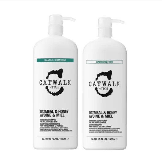 Tigi Catwalk Oatmeal & Honey Nourishing Shampoo and Conditioner 1.5L Bundle