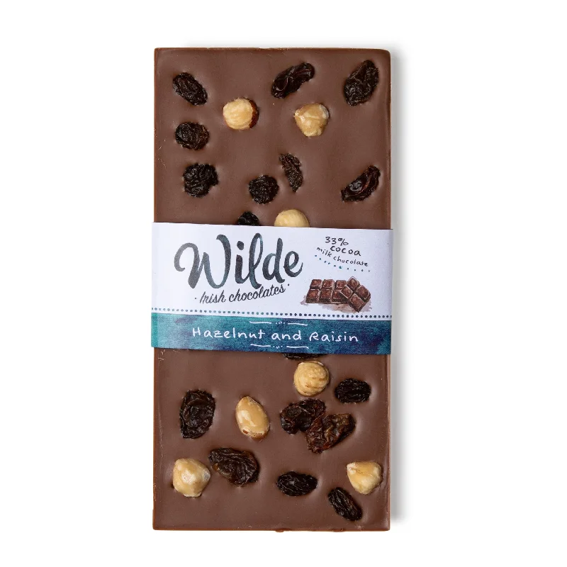 Wilde Hazelnut & Raisin Milk Chocolate